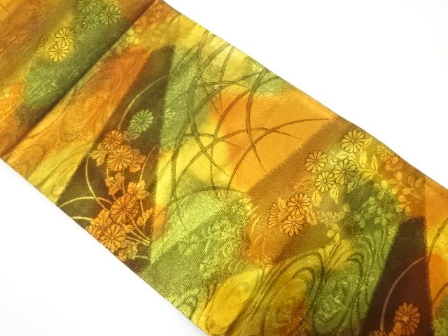 JAPANESE FUKURO OBI / WOVEN KIKU